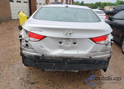 2012 Hyundai Elantra Gls/Limited z USA, uszkodzony, nr VIN KMHDH4AEXCU424189